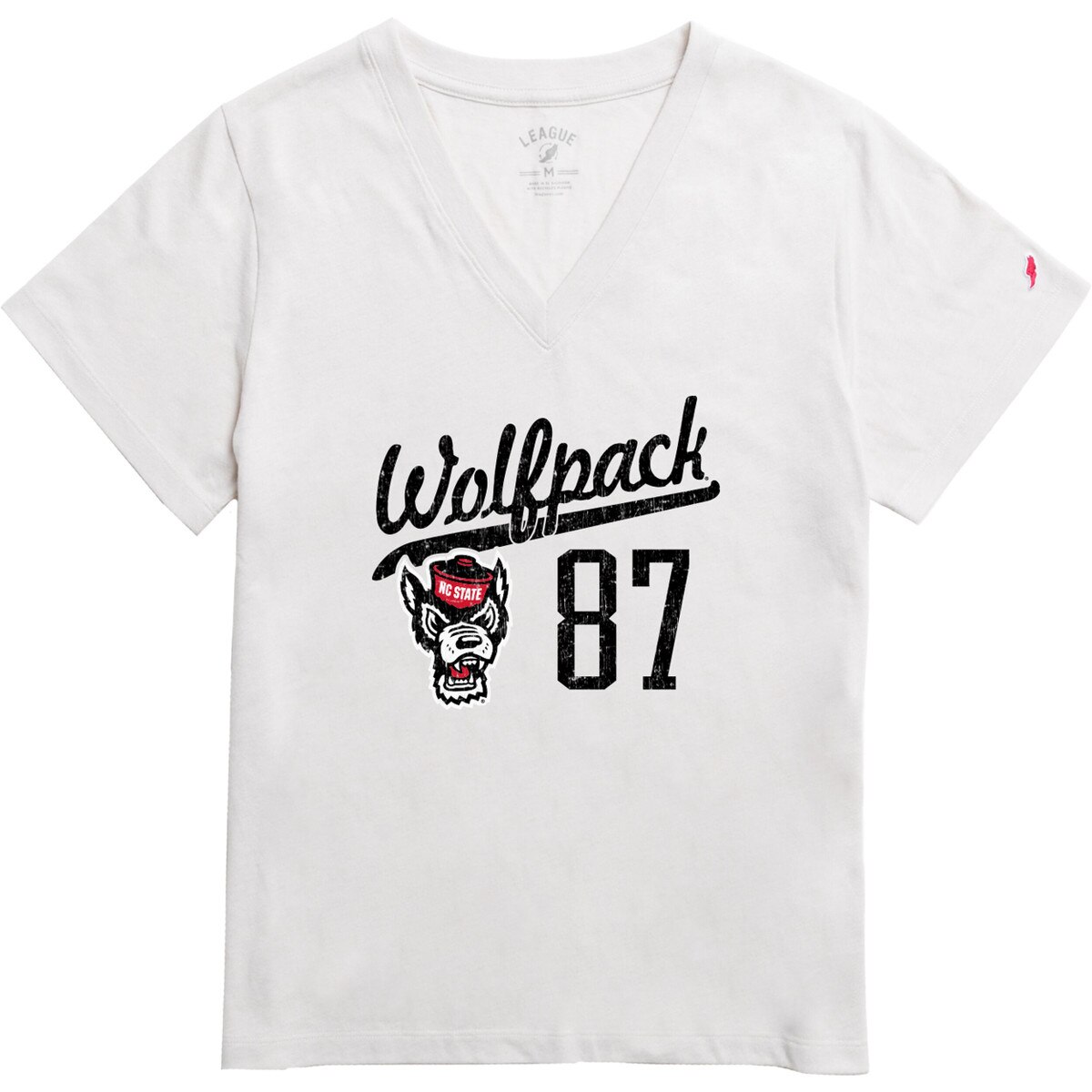 Heather Canvas Short Sleeve V-Neck